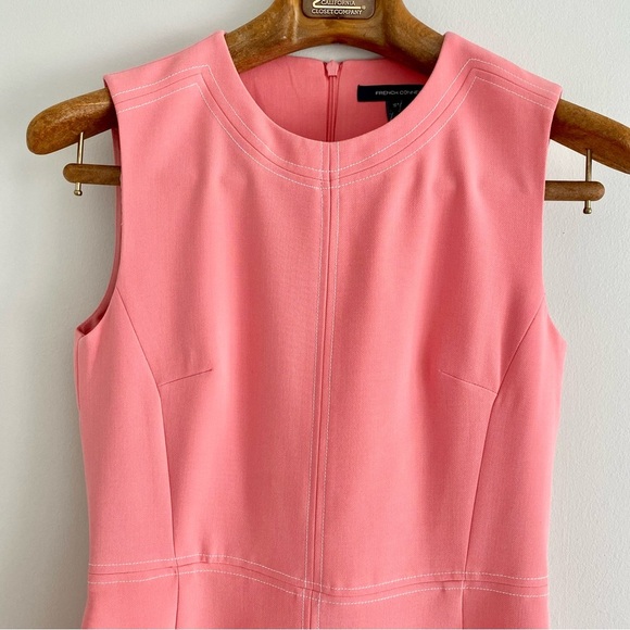 French Connection Coral Pink Dress - Picture 2 of 6